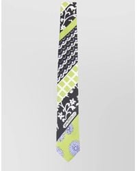 Lanvin - Patchwork Silk Tie Floral Geometric Mixed - Lyst