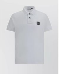 Stone Island - Cotton Slim-Fit Short-Sleeve Polo Shirt - Lyst