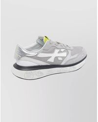 Premiata - Suede Sneakers With Rubber Sole And Mesh - Lyst
