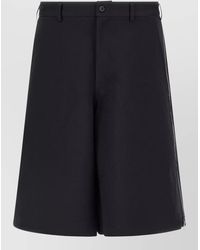 Comme des Garçons - Bermuda Shorts Zip Detail Belt Loops - Lyst
