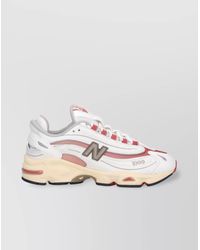 New Balance - Low Top Sneakers With Contrast Accents And Mesh Panels - Lyst
