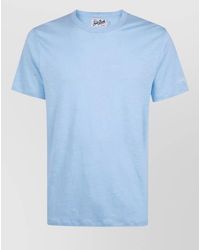 MC2 Saint Barth - Linen Crew Neck Short Sleeve Top - Lyst