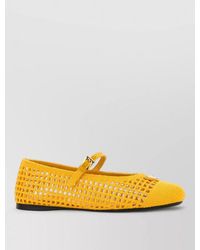 Prada - Crochet Ballerina Shoes - Lyst