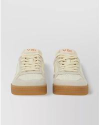 Veja - Perforated Rubber Sole Sneakers With Contrast Heel Tab - Lyst