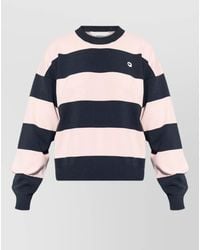 Coperni - Striped Logo-Print Long-Sleeve Sweatshirt - Lyst