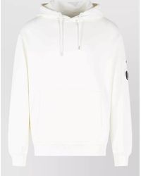 C.P. Company - Cotton Hooded Sweatshirt Kangaroo Pocket - Lyst