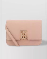 Burberry - Tb Bag Small Leather Shoulder Bag - Lyst