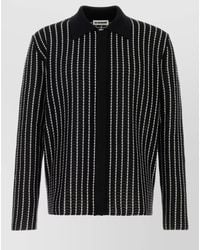 Jil Sander - Cotton Crochet Cardigan - Lyst