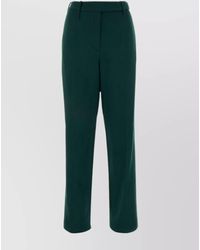 Alexandre Vauthier - Wool Pleated Straight-Leg Trousers - Lyst