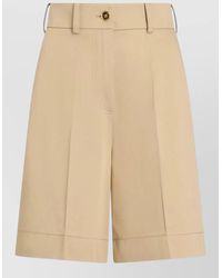 Patou - Cotton Tailored Bermuda Shorts - Lyst