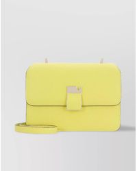 Valextra - Mini Leather Cross-Body Bag - Lyst