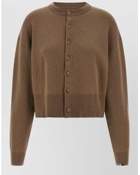 Extreme Cashmere - Cashmere Cropped Ribbed Cardigan - Lyst