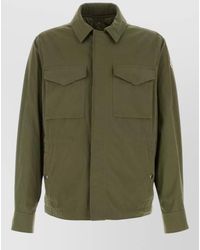 Moncler - Raquille Jacket Polyester Blend Collared Design - Lyst