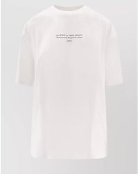 Off-White c/o Virgil Abloh - Cotton Logo Print Regular Fit T-Shirt - Lyst