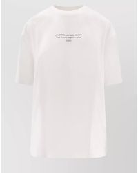 Off-White c/o Virgil Abloh - Cotton Logo Print Regular Fit T-Shirt - Lyst
