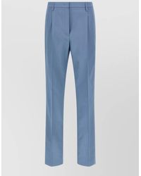 Prada - Cotton Straight-Leg Suit Trousers - Lyst
