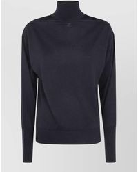 Courreges - Merino Wool Turtleneck Sweater Cutout Detail - Lyst
