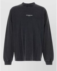 Alexander Wang - Cotton Oversized Crew Neck Long Sleeve T-Shirt - Lyst