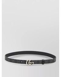 Gucci - Leather Reversible Skinny Belt - Lyst