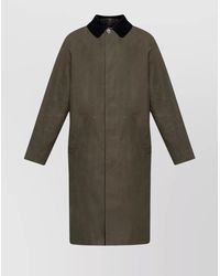 A.P.C. - Gaspard Corduroy Collar Coat With Side Pockets - Lyst