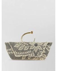 Magda Butrym - Rose Silk Crochet Mini Clutch Bag - Lyst