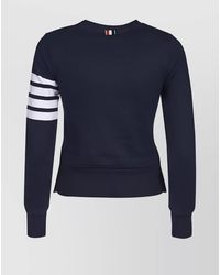 Thom Browne - Cotton Ribbed Crew-Neck Sweatshirt - Lyst
