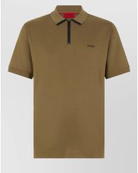 BOSS - Polo Shirt Zipper Collar Casual Style - Lyst