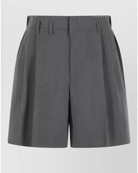 Maison Margiela - Cotton Blend Bermuda Shorts Belt Loops - Lyst