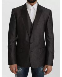 Dolce & Gabbana - Wool Silk Slim-Fit Suit Jacket - Lyst