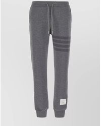Thom Browne - Wool Knitted Side-Stripe Track Pants - Lyst