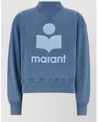 Isabel Marant - Cotton Blend Moby Sweatshirt Crew Neck - Lyst