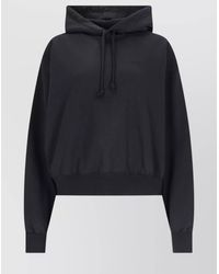 Y-3 - Hooded Knitwear With Ribbed Cuffs And Hem - Lyst