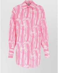 Patou - Printed Cotton Shirt Dress - Lyst