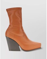Stella McCartney - Faux Leather Cowboy Boots - Lyst