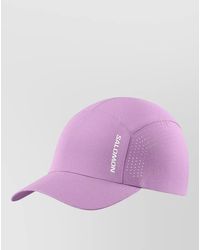 Salomon - Curved Brim Cap Featuring Perforated Detailing - Lyst