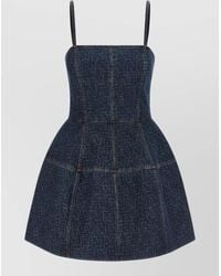 Fendi - 'Ff' Denim Dress - Lyst