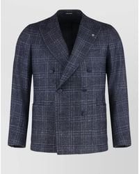Tagliatore - Prince Wales Wool Tailored Check Jacket - Lyst