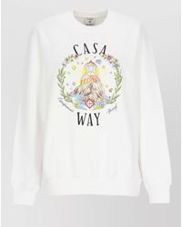 CASABLANCA - Printed Cotton Sweatshirt - Lyst