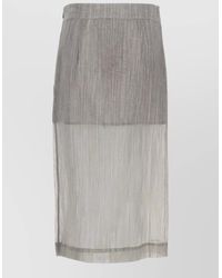 THE GARMENT - High Waist Midi Skirt Delphi Wrap - Lyst