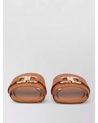 Ferragamo - Slide Sandals Flat Sole Tone - Lyst