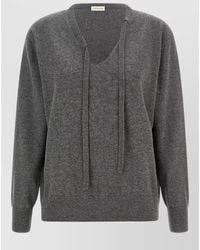 Dries Van Noten - Cashmere V-Neck Ribbed Sweater - Lyst
