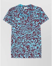 Dries Van Noten - Printed Crew Neck Short Sleeve Shirt - Lyst