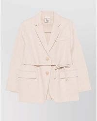 Semicouture - Corine Wool Tailored Single Breasted Blazer - Lyst