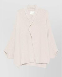 Roberto Collina - Wool Shawl Collar Batwing Sleeve Cardigan - Lyst