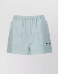 Fendi - Logo-Print Knee-Length Shorts - Lyst