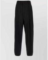 Marni - Virgin Wool Pleated Tapered Trousers - Lyst