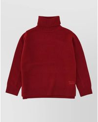 Maison Kitsuné - Turtleneck Sweater Ribbed Cuffs And Hem - Lyst