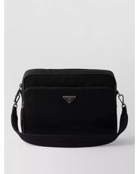 Prada - Logo Messenger Bag Nylon Recycled Polyamide - Lyst