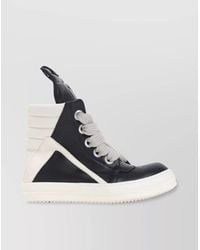 Rick Owens - High-Top Leather Strap Sneakers - Lyst