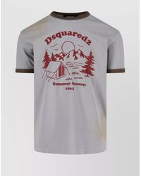 DSquared² - Cotton Printed Short-Sleeve T-Shirt - Lyst